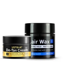Ustraa Men Set of De-Tan Face Cream & Strong Hold Matt Look Hair Wax-18