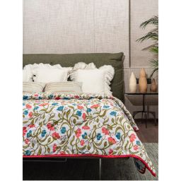 Urban Space 3 Layer Reversible Microfiber Ac Blanket - Kashmir Pink & Blue-picture-46