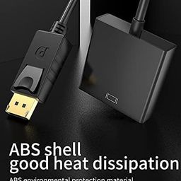 JGD PRODUCTS Display Port to Hdmi Adapter, 1080P Display Port Dp to Hdmi Cable Male to Female Port Support Video & Audio Compatible with Computer, Pc, Monitor, Projector, HDTV (Not Bidirectional) image 3