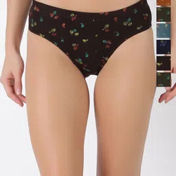 Dollar Pack Of 7 Floral Printed Anti Bacterial Cotton Bikini Briefs MLHPT-01P-PO7-ASST1-picture-24
