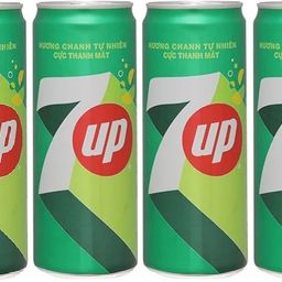 decadent foods 7 up Lemon Lime Refreshing Soft Drink Each 320ml (Pack Of 4) Imported image 1