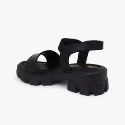 Roadster Back Strap Block Platform Heels image 3
