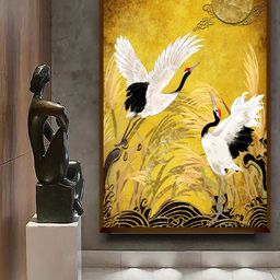 The Art House Yellow & White Abstract  Wall Art-image-101