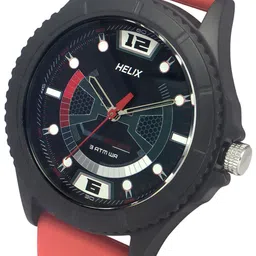 Helix Men Textured Dial & Straps Analogue Watch TW033HG20 image 3