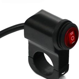 Autozap Motorcycle handlebar on off Switch Black And Red 10 A Two Way Electrical Switch (Pack of 1 Number of Switches - 1) image 1