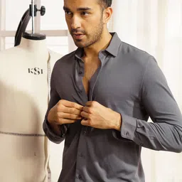 DAMENSCH Full Sleeve Cotton Pique Shirt-picture-36