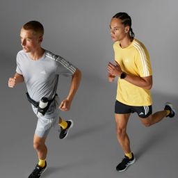adidas performance own the run 3-stripes 2-in-1 shorts men running men running image 5
