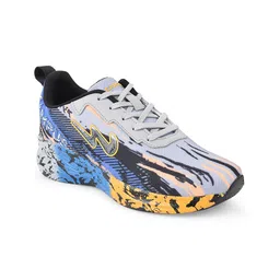 Campus Women Grey & Blue Printed Mesh Running Shoes-picture-19