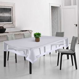 HOSTA HOMES Transparent Solid 6 Seater Table Covers-image-69