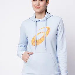 ASICS Big Spiral Logo Printed Hooded Pullover Sweatshirt-image-37