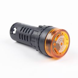 Yellow AC/DC24V 22mm AD16-22SM LED Signal Indicator Built-in Buzzer image 1