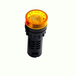 Yellow AC/DC24V 22mm AD16-22SM LED Signal Indicator Built-in Buzzer image 2