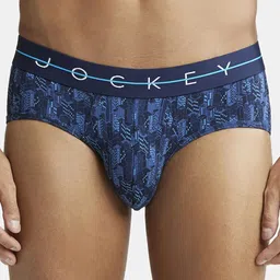 Jockey Abstract Printed Ultrasoft Basic Brief NY01-0105-NVWHT-picture-3