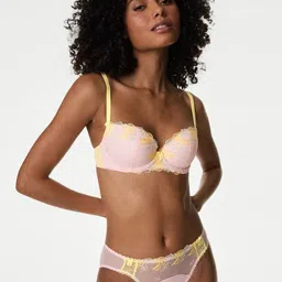 Marks & Spencer Embroidered Basic Briefs T817719LLIGHT ROSE-image-26