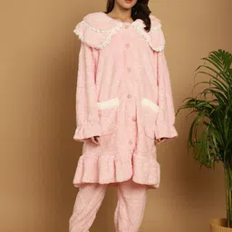 TAG 7 Colourblocked Hooded Longline Top With Pyjamas-image-48