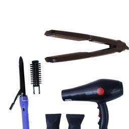 NIRVANI Set Of 3 2888 1500 Watt Hair Dryer 329 Hair Straightener & 16B Hair Curler-28