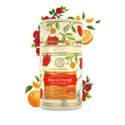 Khadi Natural Rose & Orange Face Pack for Oily Skin - Hydrate & Exfoliate Skin - 100g-48