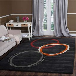 IMRA CARPET Black Ethnic Motifs Woollen Carpet-picture-17