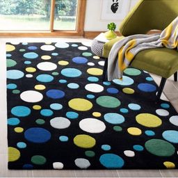 IMRA CARPET Black Geometric Woollen Carpet-picture-41