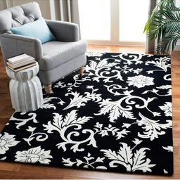 IMRA CARPET Black Ethnic Motifs Handmade Woollen Carpet-picture-30