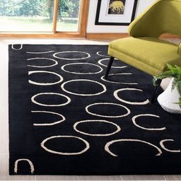 IMRA CARPET Black Geometric Woollen Carpet-picture-24