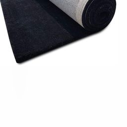 IMRA CARPET Black Solid Handmade Woollen Carpet-image-5