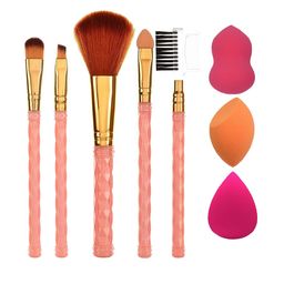 AY Set Of 5 Professional Makeup Brushes + 3 Makeup Sponge-46