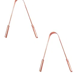 GUBB Set Of 2 Copper-Toned Solid Tongue Cleaner With Handle-21