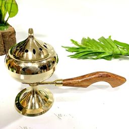 DSH Crafting Your Curiosity Gold Toned & Brown Brass Doop Dani with Wooden Handle-42
