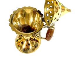 DSH Crafting Your Curiosity Gold & Brown Brass Doop Dani with Wooden Handle-34