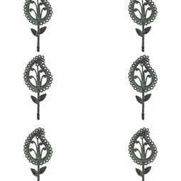 IndianShelf Green and Bronze 6 Piece Brass Leaves Wall Hooks-image-23