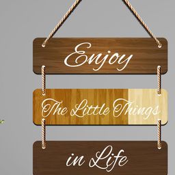 SAF Brown Printed 3-Layered Motivational Quotes Wooden Wall Hanging-image-12