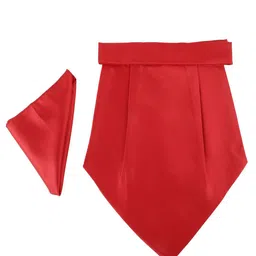 Alvaro Castagnino Men Red Cravat with Pocket Square-image-2