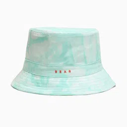 THE BEAR HOUSE Men Green Self Design Bucket Hat-image-28