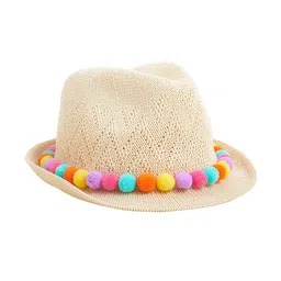 Accessorize Girls Self Design Trilby Hat-36