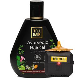 TRU HAIR Ayurvedic Hair Oil With Free Heater - 110ml-9