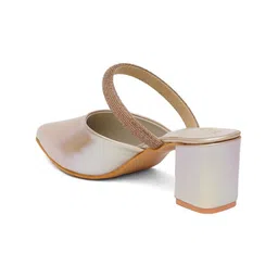 FABBHUE Party Pointed Toe Block Mules image 3