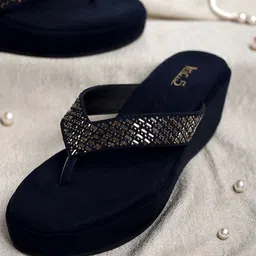 Inc 5 Embellished Open Toe Wedge Heels-14