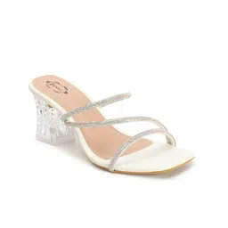 Denill Embellished Open Toe Block Heels image 5