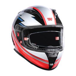 Royal Enfield Men SpeedX Colourblocked Antibacterial Lightweight Full Face Helmet-7