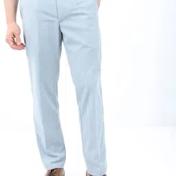 HIGHLANDER Men Smart Formal Trousers with Elasticated Waist Band & Turn Up Hem-23