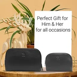 Kara Set Of 2 Black Solid Multi-Purpose Toiletry Kit-31