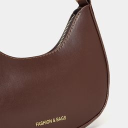 STYLI Half Moon Shape Bag with Zip Closure image 4