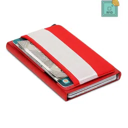 StealODeal Unisex Red & White Card Holder-3