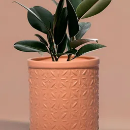 LASAKI Gloria Bronze Textured Ceramic Planter-image-68