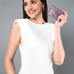 Sassora Unisex Textured Leather Slim Card Holder-38