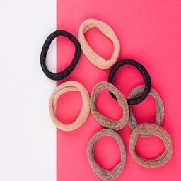 Jewelz Girls Black & Brown Ponytail Holders-13
