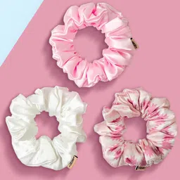 HAIR DRAMA COMPANY Set of 3 Satin Ponytail Holders-picture-0