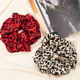 Arendelle Women Red & Beige Set of 2 Ponytail Holders-10