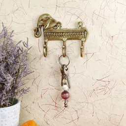 Imli Street Gold-Toned Elephant Design Key Wall Hook-15